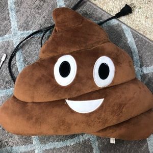 poop emoji pillow